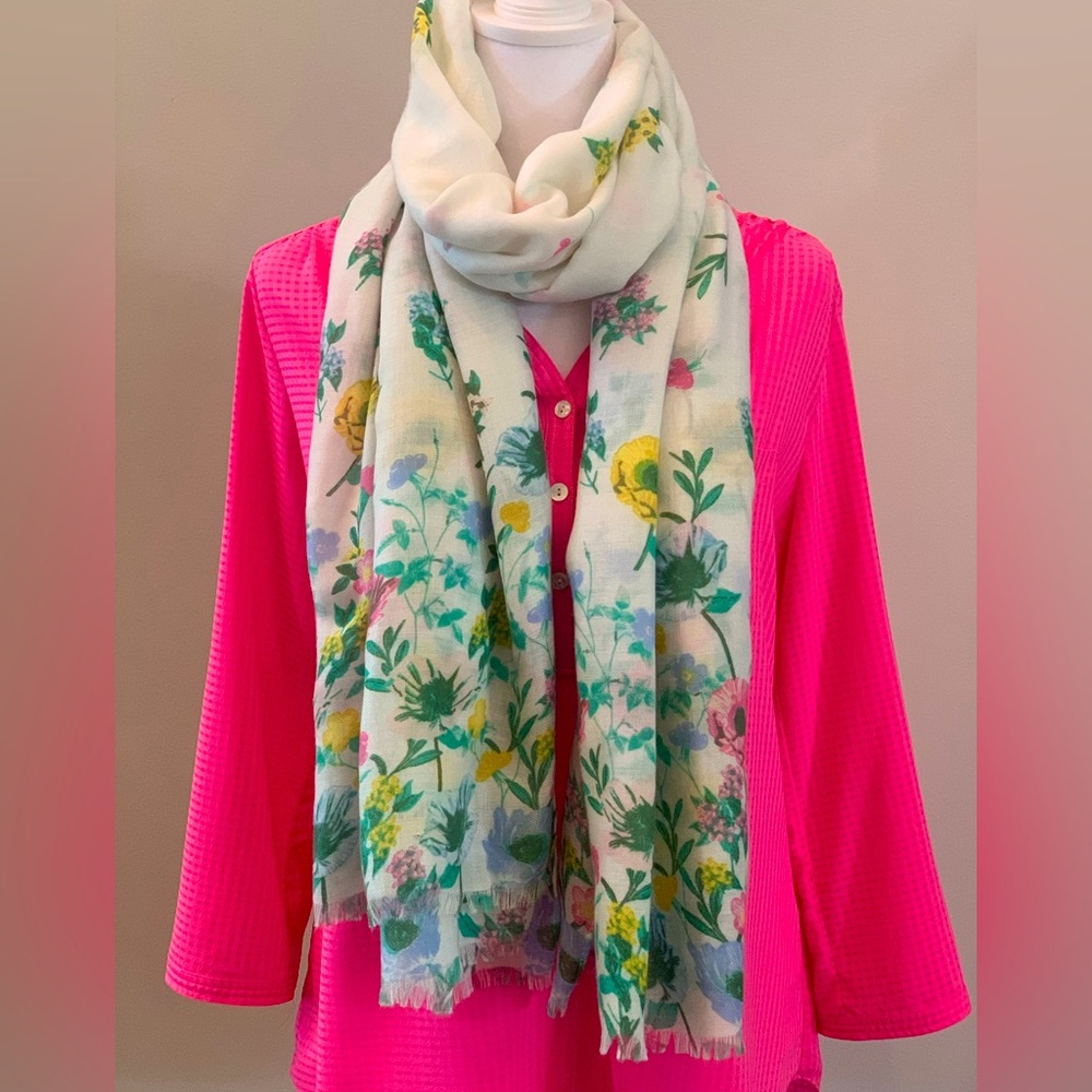 Spring Floral Scarf - Picture 10 of 11